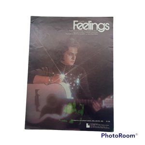 1975 Feelings English Spanish Lyrics Vintage Piano Sheet Music Morris Albert